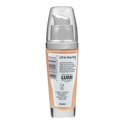 L'Oreal Paris True Match Lumi Foundation C4 Shell Beige Perspective: right
