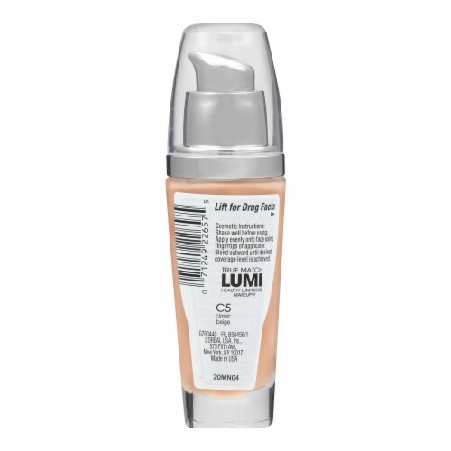 L'Oreal Paris True Match Lumi Foundation C5 Classic Beige Perspective: right