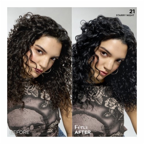 L'Oreal Paris Feria Multi-Faceted Shimmering 21 Starry Night Permanent Hair Color Perspective: right