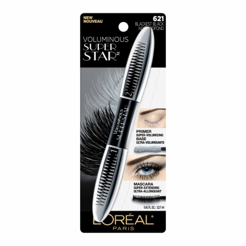 L'Oreal Paris Voluminous Superstar Mascara Washable 621 Blackest Black Perspective: right