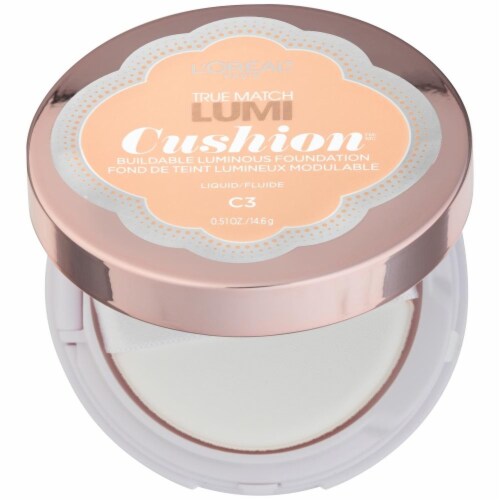 L'Oreal Paris True Match Lumi Cushion C3 Creamy Natural Liquid Foundation Perspective: right