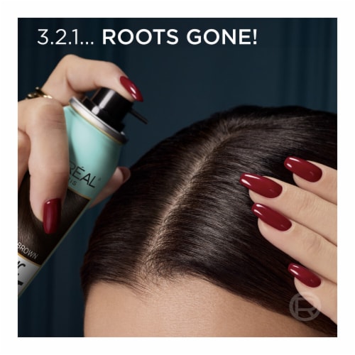 L'Oreal Paris Magic Root Cover Up Dark Brown Temporary Concealer Spray Perspective: right