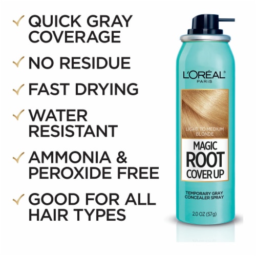 L'Oreal Paris Magic Root Cover Up Light to Medium Blonde Gray Concealer Spray Perspective: right