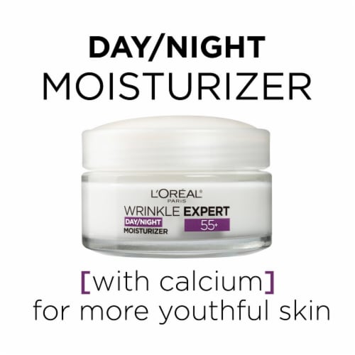 L'Oreal Paris Wrinkle Expert 55+ Face Moisturizer Anti-Aging formulated with Calcium Perspective: right