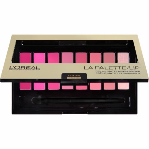 L'Oreal Paris Cream Matte & Highlighter Pink Lip La Palette Perspective: right