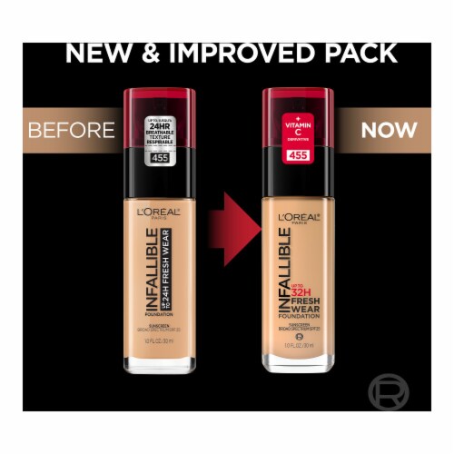 L'Oreal Paris Infallible 500 Honey Bisque Foundation Perspective: right
