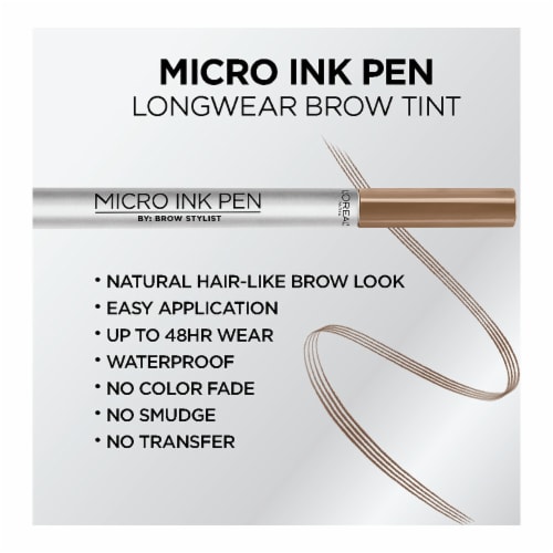 L'Oreal Paris Brow Stylist Micro Ink Pen 633 Dark Blonde Perspective: right