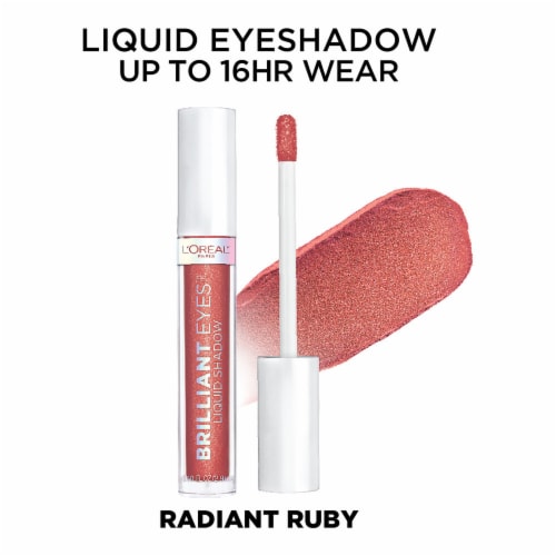 L'Oreal Paris Brilliant Eyes Shimmer Liquid Eye Shadow 460 Radiant Ruby Perspective: right