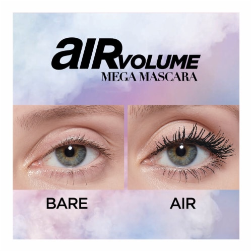 L'Oreal Paris Air Volume Mega Mascara Waterproof 853 Blackest Black Perspective: right