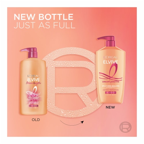 L'Oreal Paris Elvive Dream Lengths Shampoo for Long, Damaged Hair Perspective: right