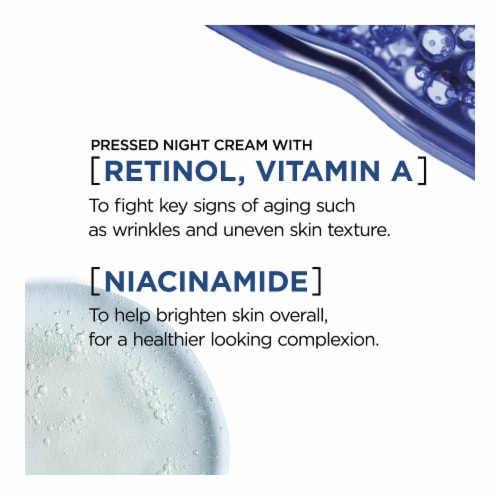 L'Oreal Paris Revitalift Pressed Night Face Moisturizer with Retinol + Niacinamide Perspective: right