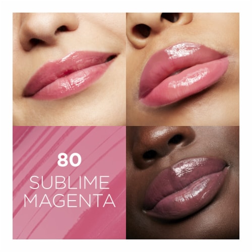 L'Oreal Paris Glow Paradise Lip Balm In Gloss 80 Sublime Magenta Perspective: right