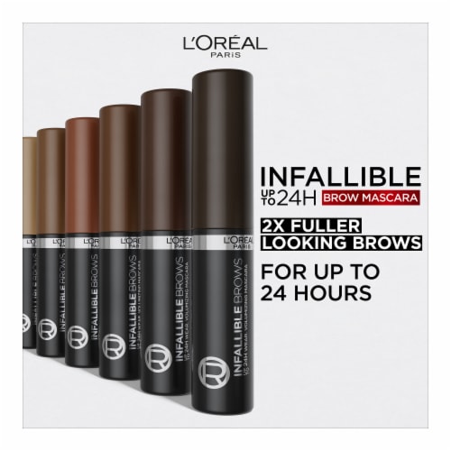 L'Oreal Paris Infallible Brow Mascara Volumizing 24 HR 4 Dark Brunette Perspective: right