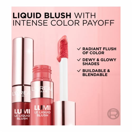 L'Oreal Paris Lumi Le Liquid Blush 605 Dewy Bright Pink Perspective: right
