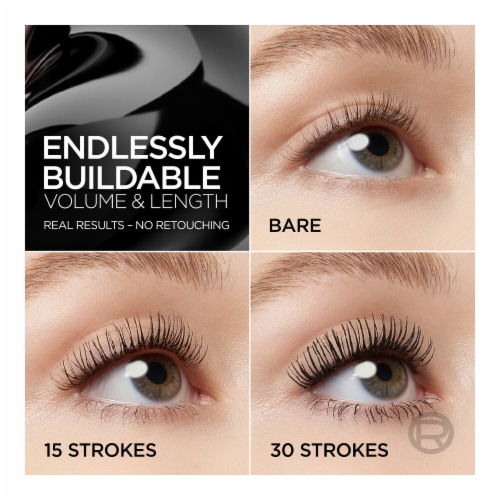 L'Oreal Paris Paradise Big Deal Mascara Buildable Washable 775 Blackest Black Perspective: right