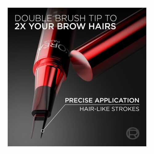 L'Oreal Paris Faux Brow Eyebrow Pen with Double Brush Tip 392 Light Brunette Perspective: right