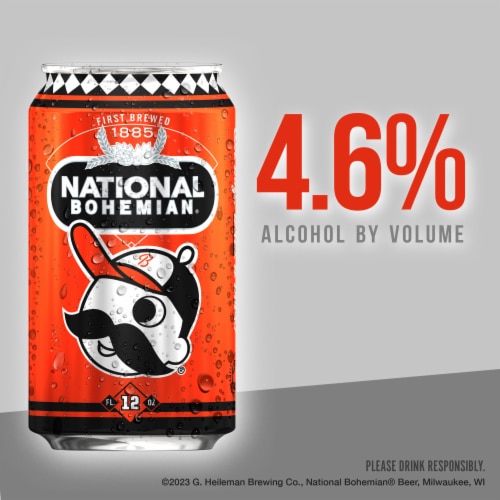 National Bohemian Lager Beer Perspective: right