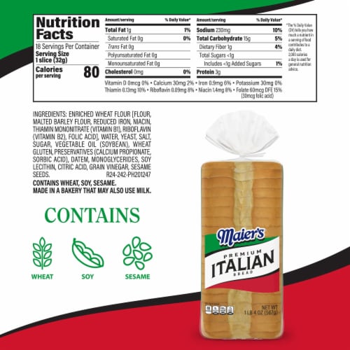 Maier's Premium Italian Bread Perspective: right