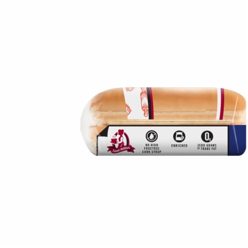 Aunt Millie's Stadium Honey Hot Dog Buns Perspective: right