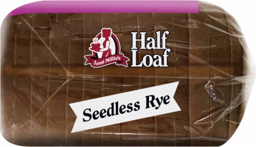 Aunt Millie's Half Loaf Seedless Rye Bread Perspective: right