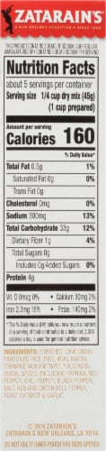 Zatarain's® Reduced Sodium Jambalaya Mix Perspective: right