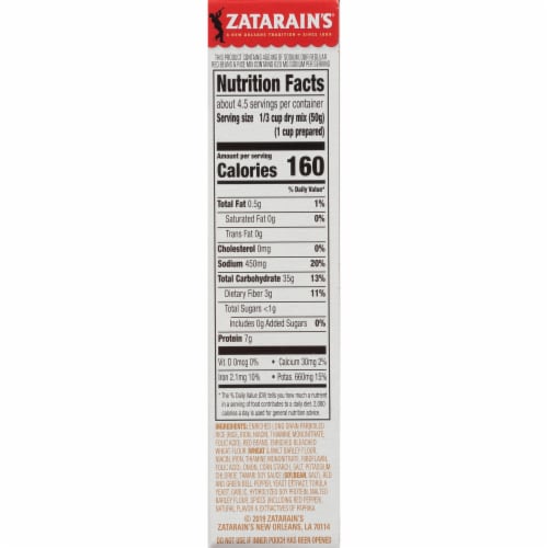 Zatarain's Reduced Sodium Red Beans & Rice Perspective: right
