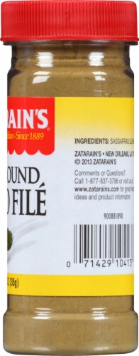 Zatarain's Pure Ground Gumbo File Perspective: right