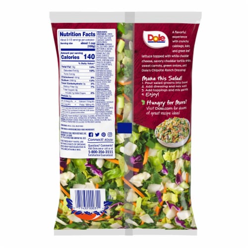 Dole Chipotle & Cheddar Chopped Salad Kit Perspective: right