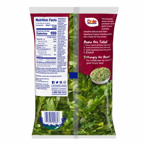 Dole Ceasar Chopped Salad Kit Perspective: right