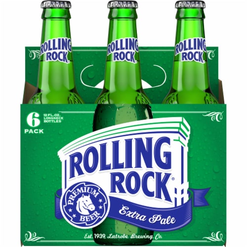 Rolling Rock Extra Pale Beer Perspective: right