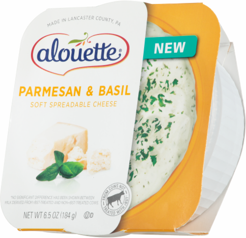 Alouette Parmesan & Basil Soft Spreadable Cheese Perspective: right