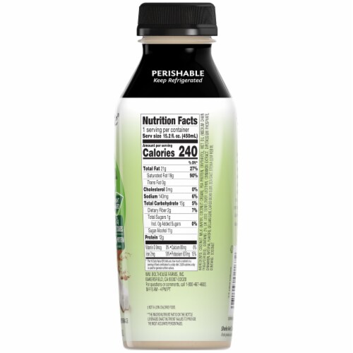 Bolthouse® Farms Cinammon Horchata Plant-Based Keto Protein Shake Perspective: right