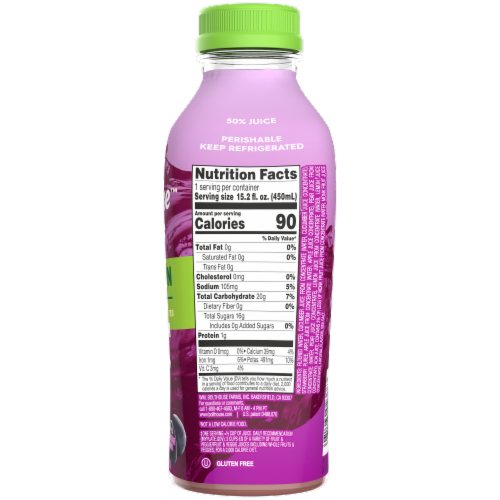 Bolthouse Farms™ Hydration Plus Strawberry Acai Juice Perspective: right