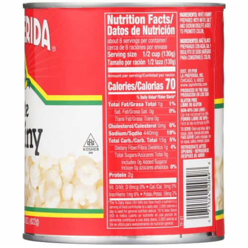 La Preferida® White Hominy Perspective: right