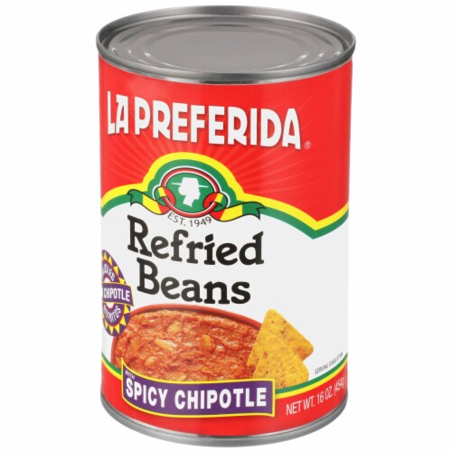 La Preferida® Refried Beans with Spicy Chipotle Perspective: right