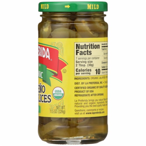 La Preferida Organic Mild Jalapeno Nacho Slices Perspective: right