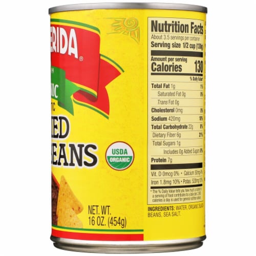 La Preferida® Organic Authentic Refried Black Beans Perspective: right
