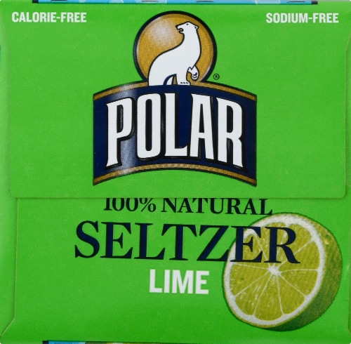 Polar® Lime Flavored Seltzer Water Cans Perspective: right