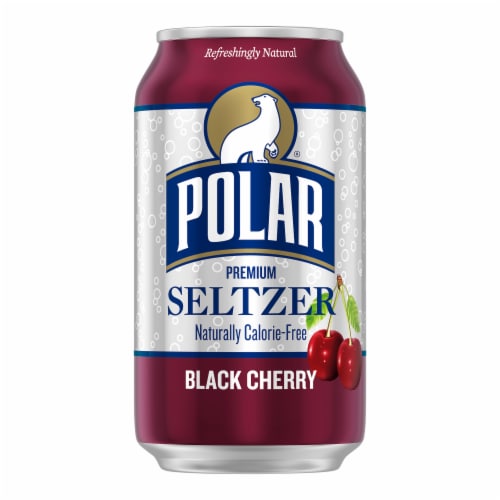 Polar® Black Cherry Flavored Seltzer Water Cans Perspective: right