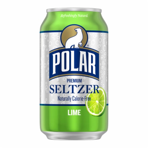 Polar® Lime Flavored Seltzer Water Cans Perspective: right