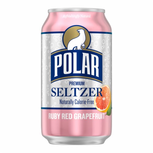Polar® Ruby Red Grapefruit Flavored Seltzer Water Cans Perspective: right