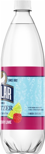 Polar® Raspberry Lime Flavored Seltzer Bottled Water Perspective: right