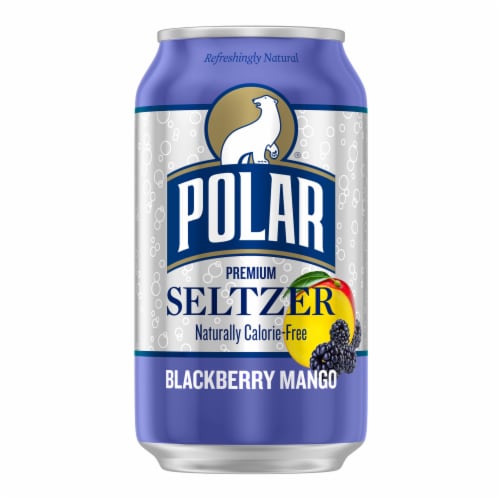 Polar Blackberry Mango Flavored Seltzer Water Cans Perspective: right