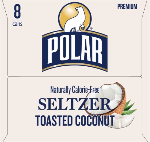 Polar Premium Seltzer Toasted Coconut Perspective: right