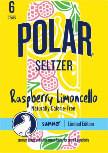 Polar® Raspberry Lemoncello Seltzer Perspective: right
