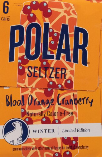 Polar® Winter Limited Edition Blood Orange Cranberry Seltzer Perspective: right