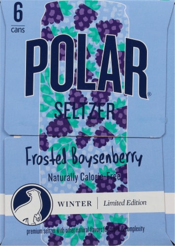 Polar® Frosted Boysenberry Seltzer Cans Perspective: right