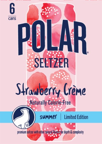 Polar® Strawberry Creme Seltzer Pack Perspective: right