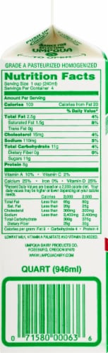 Umpqua Dairy 1% Milk Perspective: right