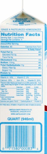 Umpqua Fat Free Skim Milk Perspective: right
